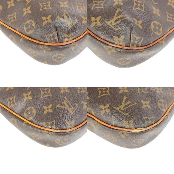LOUIS VUITTON Logo Odeon PM Shoulder Bag Monogram Leather Brown - Picture 11 of 16